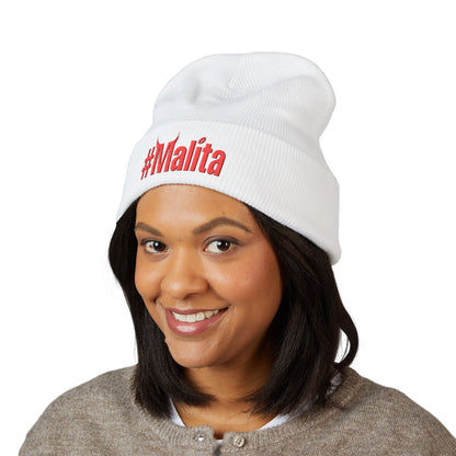 #Malita Embroidered Beanie